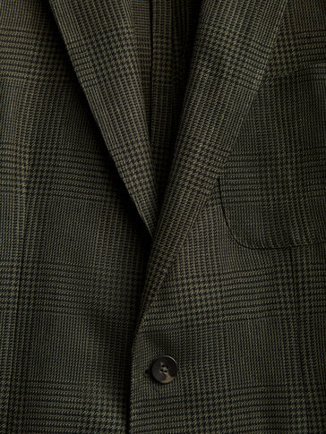 Veste Laine Lin Soie Carreaux Édition Limitée
