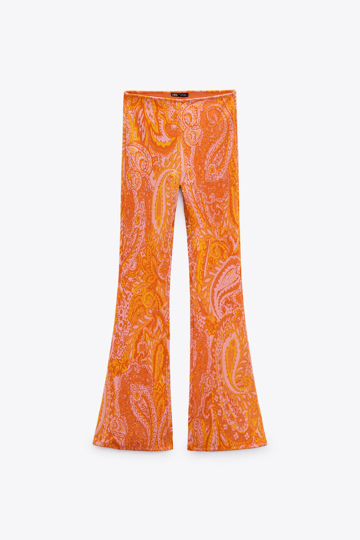 Pantalon jacquard cachemire ensemble