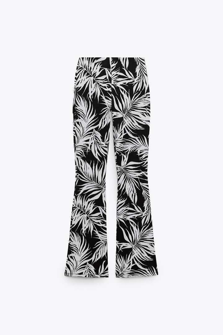 Pantalon basique en jacquard