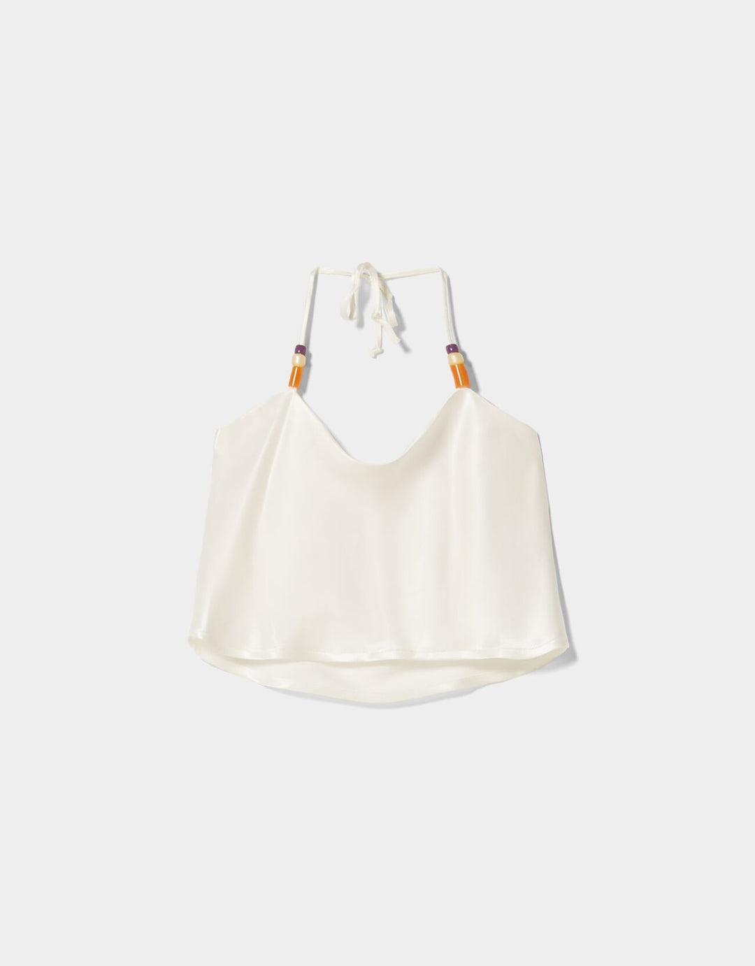 Top satin détail perles