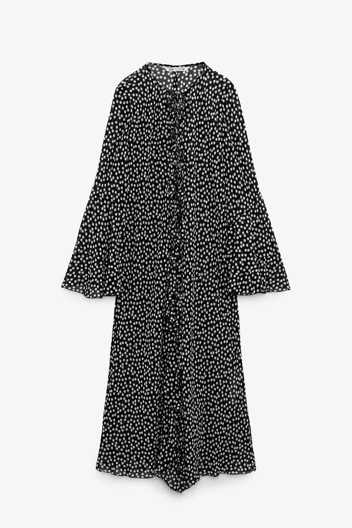 Kimono Fluide Imprimé Pois