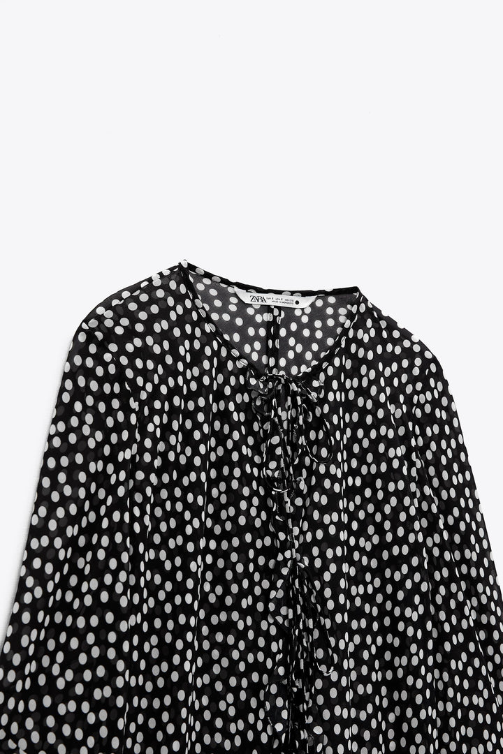 Kimono Fluide Imprimé Pois